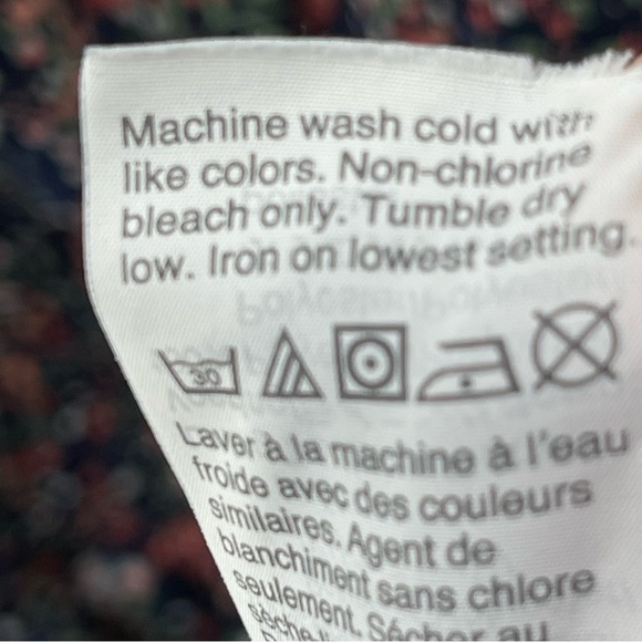 J. Crew Floral Long Sleeve Dress - Navy and Pink - Picture 10 of 12